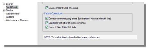 Instant Corrections - Lotus Notes 8.5.1